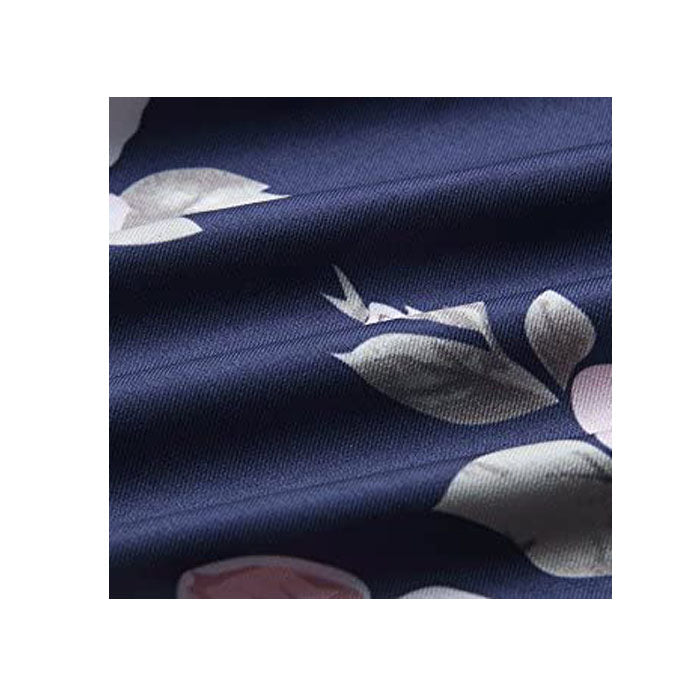 Beakey Women Off Fashion Shoulder Ruffles Floral Tunic Casual Party Shift Short Dress-Blue