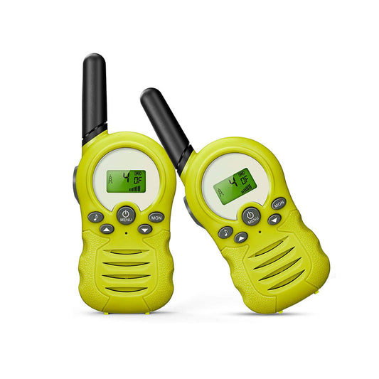 Beakey 2 Pcs Walkie Talkies for Kids 22 Channels Outdoor Adventure Gear-Green