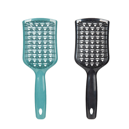 Beakey 2PACK Detangling Scalp Brush Untwisted Haibrush Anti-static Massage Paddlebrush for Men and Women-Green Black