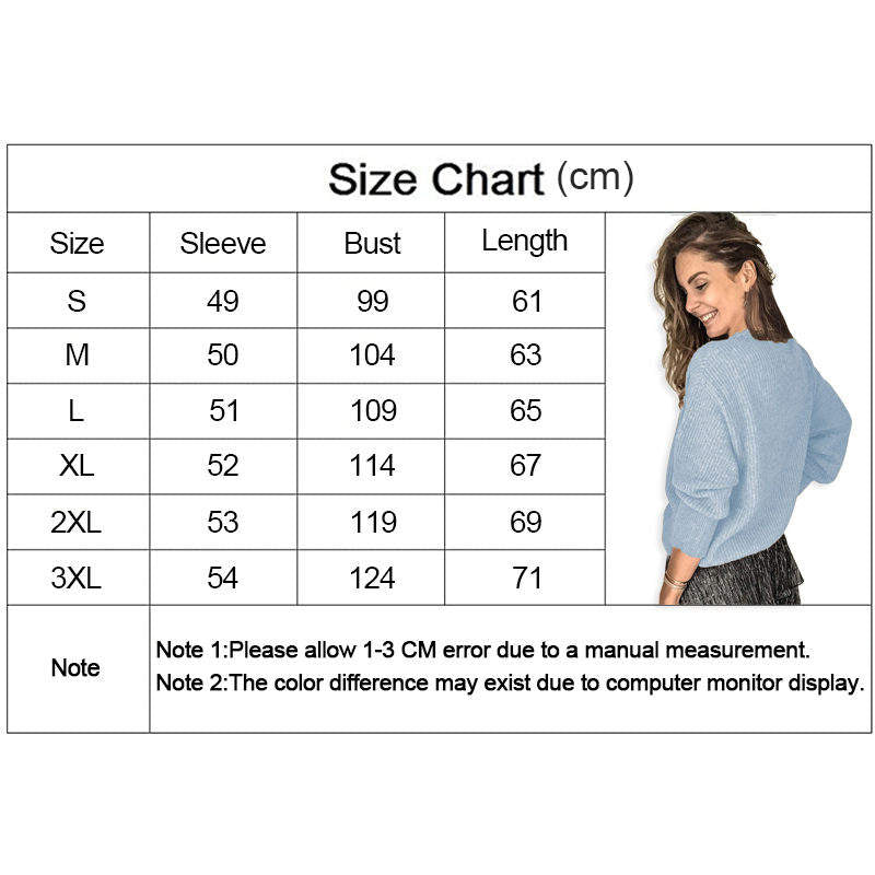 Beakey Womens Pullover Sweater Lace V Neck Long Sleeve Button Top-Light Blue