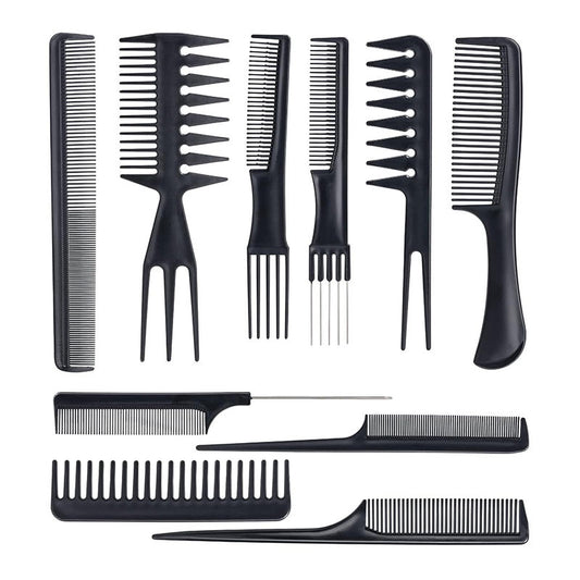 Beakey 10Pcs Styling Comb Set Hairstylist Special Styling Tool for All Hair Types and Hairstyles