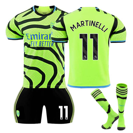 Beakey Arsenal F.C. Home Jersey MARTINELLI #11 Soccer Jersey Kids Adult 3Pcs Jersey Kits