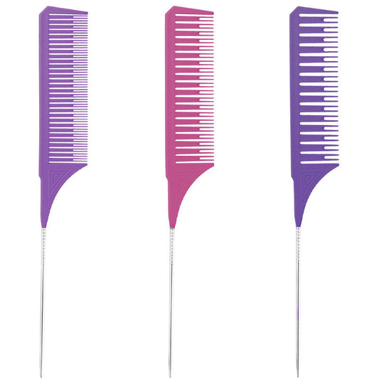 Beakey 3 Pcs Highlighting Combs 3 Sizes with Rat Tail Perfect for Salon-Set5