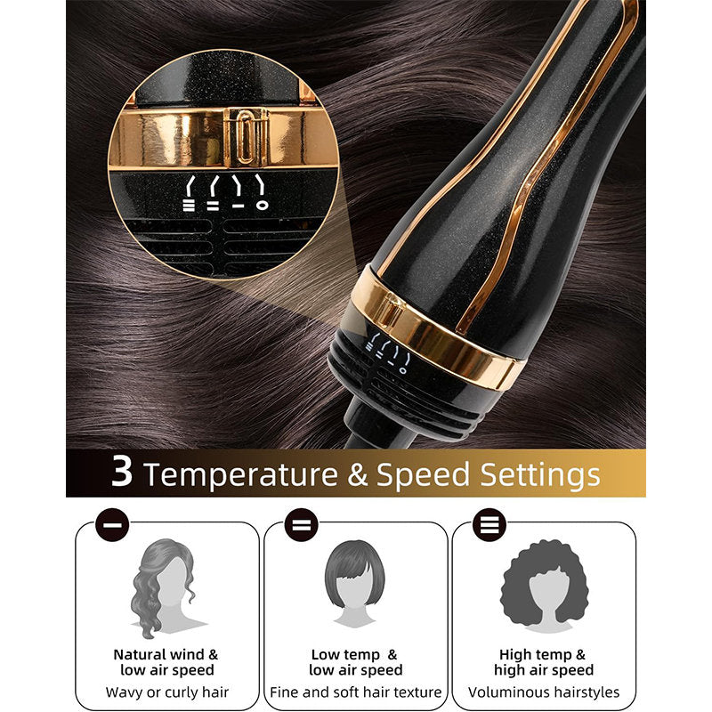 Beakey Blow Dryer Brush 1000W Adjustable Temps & Speed Anti Frizz-Pink