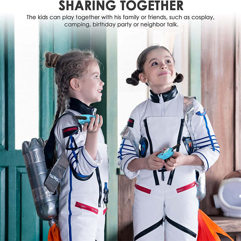 Beakey 2 Pcs Walkie Talkies for Kids 22 Channels Outdoor Adventure Gear-Blue