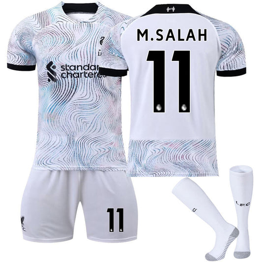 Beakey M.SALAH #11 Liverpool Home Jersey 2022/23 Soccer Jersey Kit Football T-shirt Set For Adult Kids