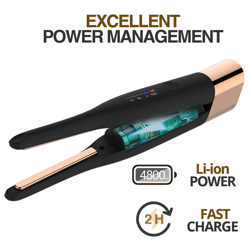 Beakey Portable Hair Straightener Curler Auto Power off for Short Hair/Bangs