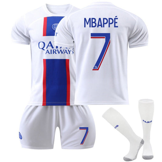 Beakey MBAPPE #7 Paris F.C Second Away Jersey 2022/23 Soccer Jersey Kit Football T-shirt Set For Adult Kids