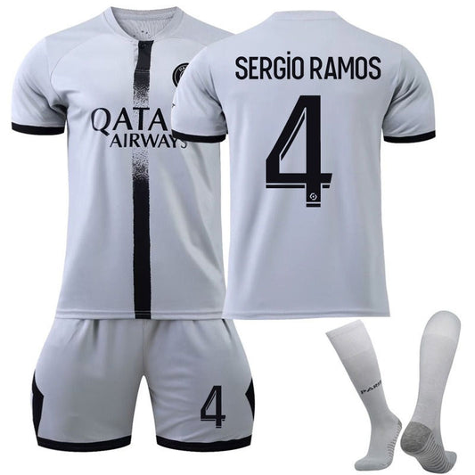 Beakey RAMOS #4 Paris F.C Away Jersey 2022/23 Soccer Jersey Kit Football T-shirt Set For Adult Kids