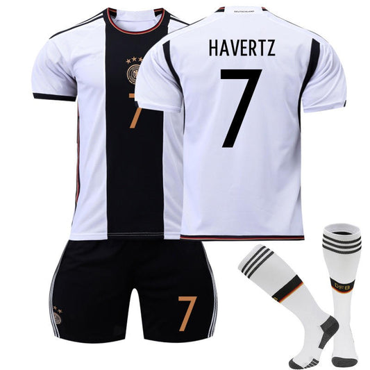 Beakey HAVERTZ #7 Germany Home Jersey 2022/23 Soccer Jersey Kit Football T-shirt Set For Adult Kids