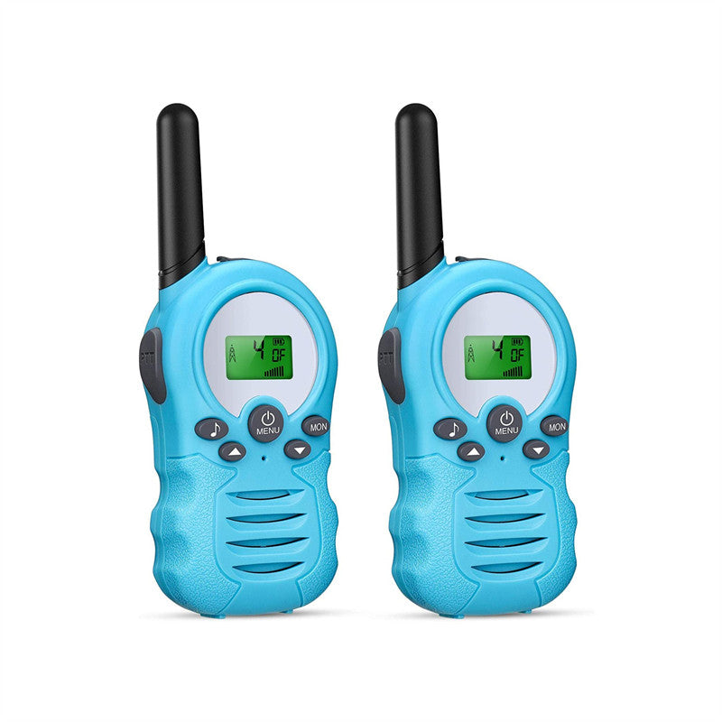 Beakey 2 Pcs Walkie Talkies for Kids 22 Channels Outdoor Adventure Gear-Blue