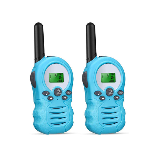 Beakey 2 Pcs Walkie Talkies for Kids 22 Channels Outdoor Adventure Gear-Blue