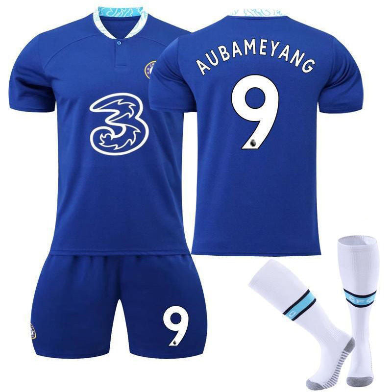 Beakey AUBAMEYANG #9 Chelsea Home Jersey 2022/23 Soccer Jersey Kit For Adult Kids
