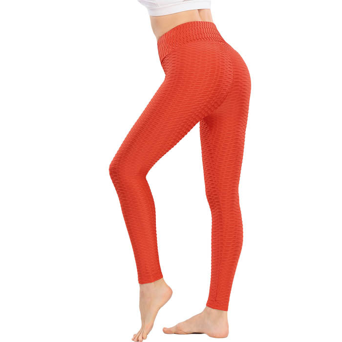 Beakey Women's High Waist Yoga Pants Leggings - Orange
