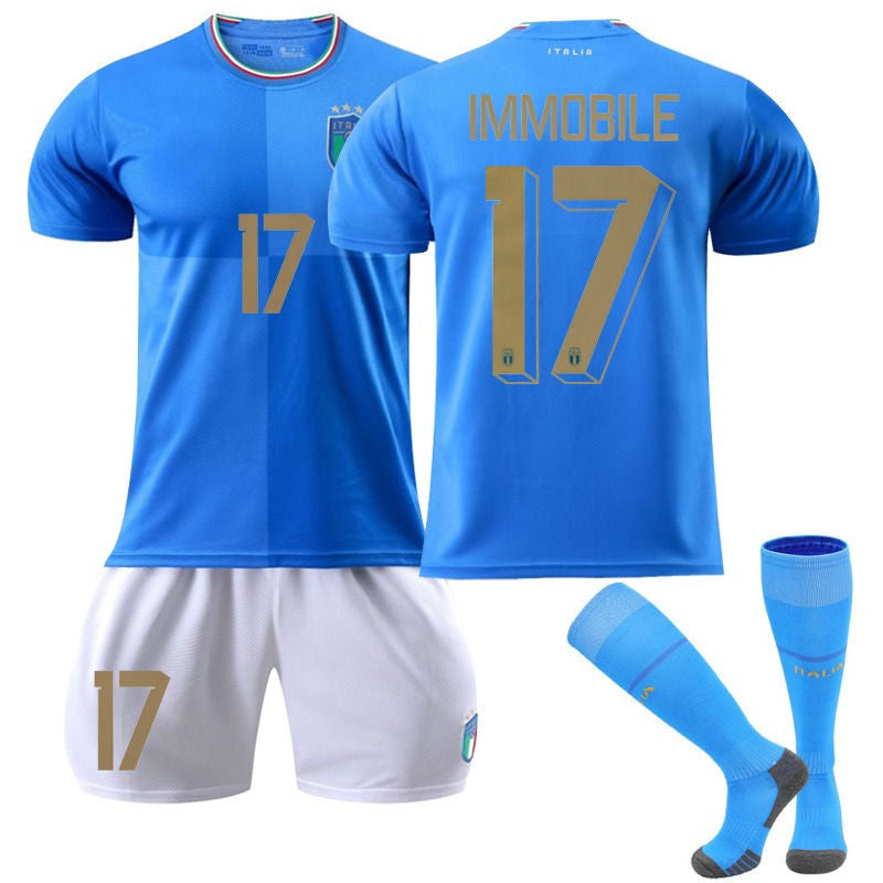 Beakey IMMOBILE #17 Italy Home Jersey 2022/23 Soccer Jersey Kit Football T-shirt Set For Adult Kids