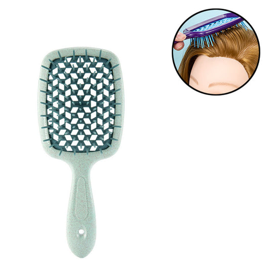 Beakey Massage Hair Brush Wet & Dry Vented Detangling for All Hair Types-AllGreen