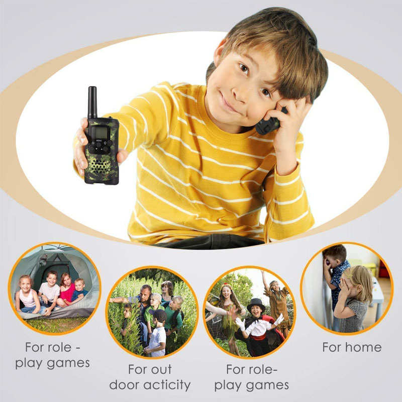 Beakey 2 Pcs Walkie Talkies for Kids 3 Miles Long Range fit Adventure Game