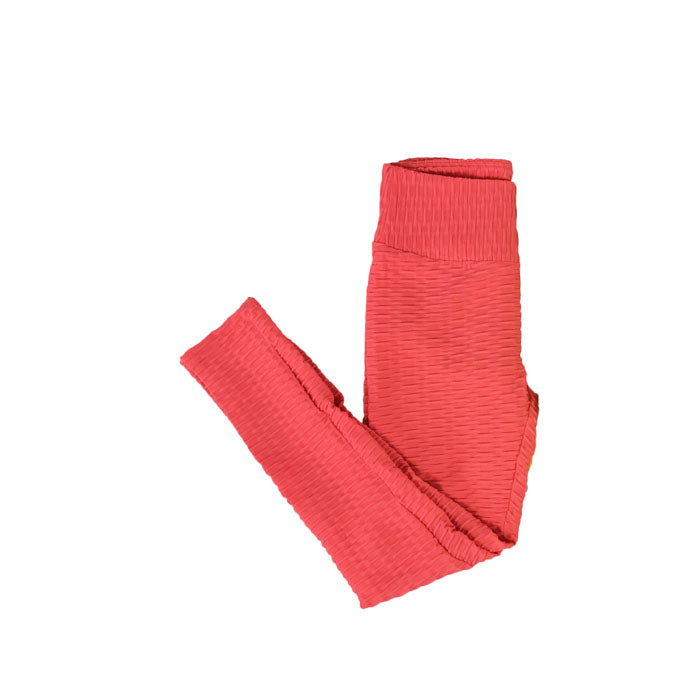 Beakey Women's High Waist Yoga Pants Leggings - Fluorescent Orange