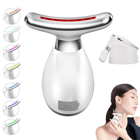 Beakey 7 in 1 Anti Wrinkles Facial Massager for Face and Neck with Stand for Skin Care Improve Firm Tightening and Smooth