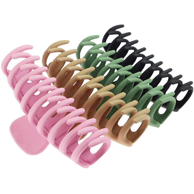 Beakey 4 Pcs Hair Claw Clips for Thick Hair Strong Hold Perfect for Women-A