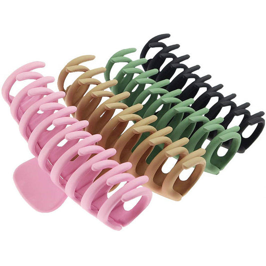 Beakey 4 Pcs Hair Claw Clips for Thick Hair Strong Hold Perfect for Women-A