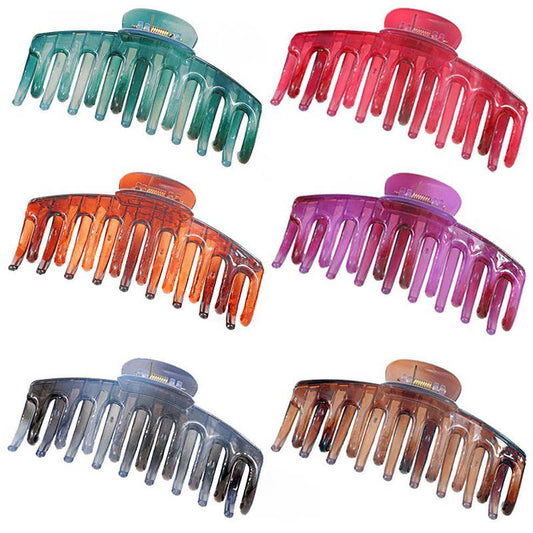 Beakey 6 Pcs Hair Claw Clips for Thick Hair Strong Hold Perfect for Women-A