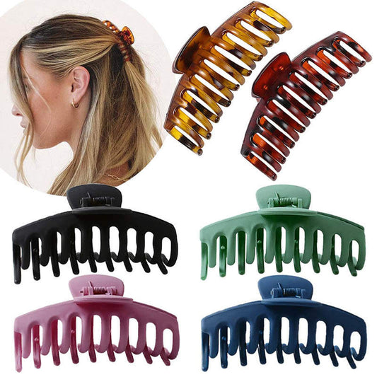 Beakey 6 Pcs Hair Claw Clips for Thick Hair Strong Hold Perfect for Women-D