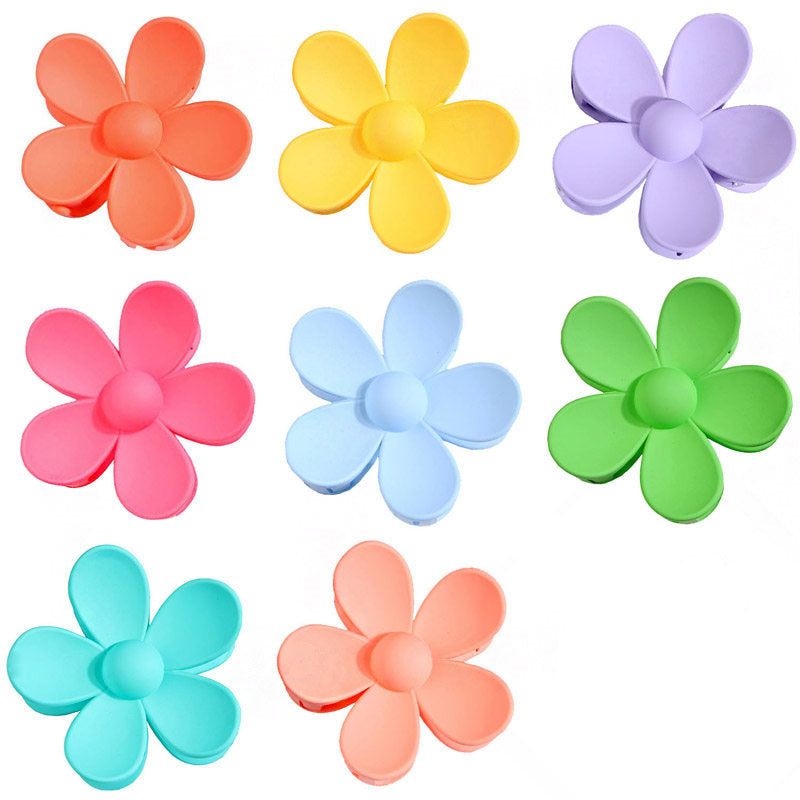Beakey 8 Pcs Flower Hair Claw Clips for Thick Hair Strong Hold Perfect for Women