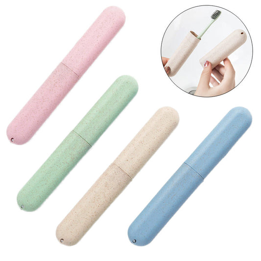 Beakey 4 Pack Travel Toothbrush Case Portable Storage Box for Travel-Mix Color