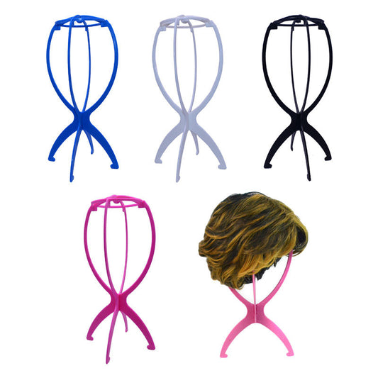 Beakey 4 Packs Portable Wig Head Stand for Women-Mix Color