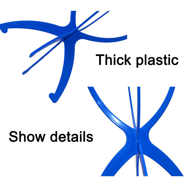 Beakey 4 Packs Portable Wig Head Stand for Women-Mix Color