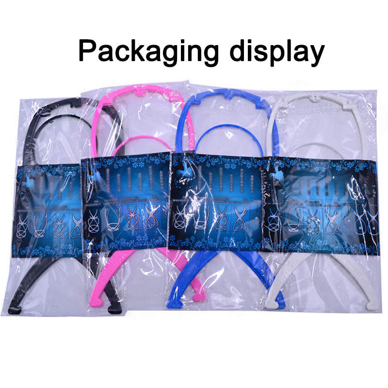 Beakey 4 Packs Portable Wig Head Stand for Women-Mix Color