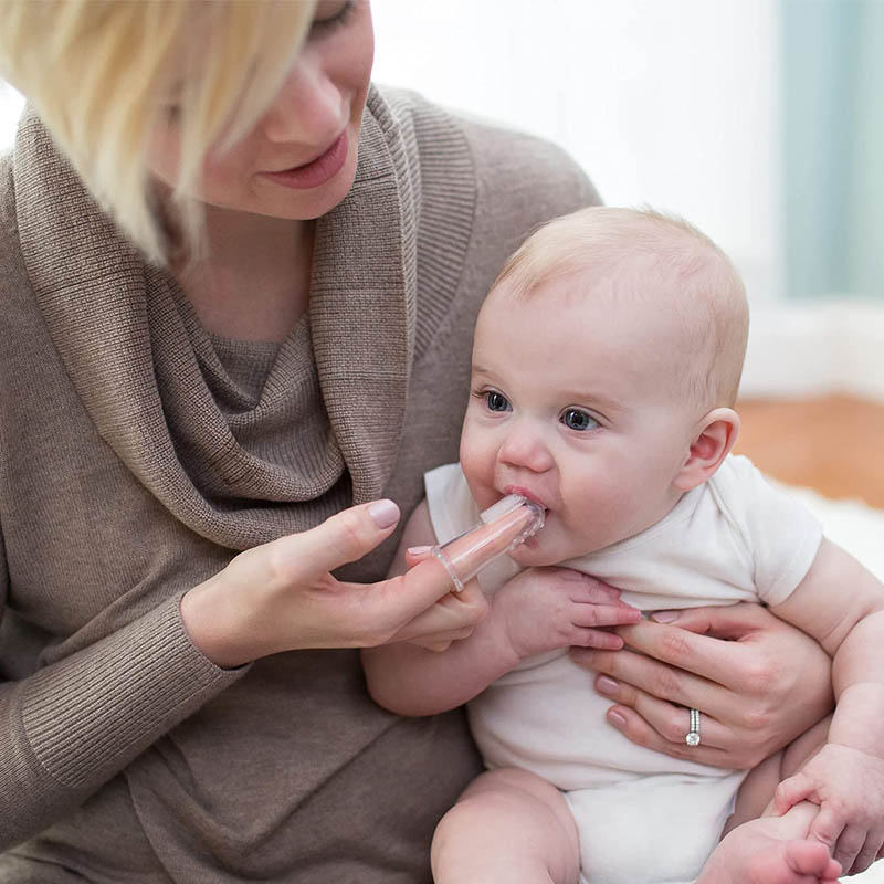 Beakey 3 Pcs Baby Finger Toothbrush for Training Teething and Oral Cleaning Massager