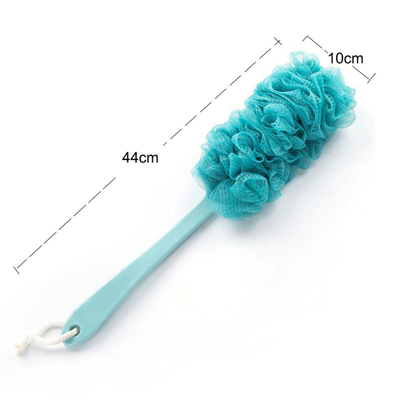 Beakey 3 Pack Back Scrubber for Shower Long Handle Soft Nylon Mesh Bath Ball