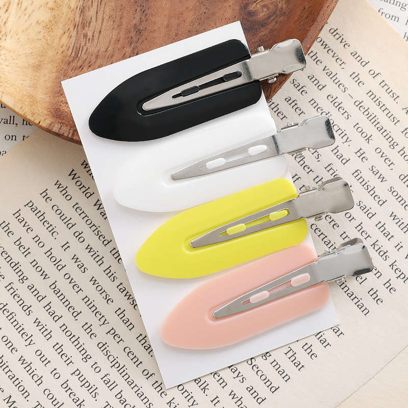 Beakey 5Pcs No Bend Curl Clips Hair Clips Pin for Hairstyle Bangs Waves-Mix Color