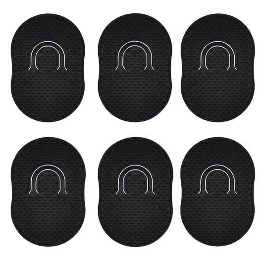 Beakey 6 Packs Pocket Palm Combs Portable Mini Scalp Massager Brush Comb-Black