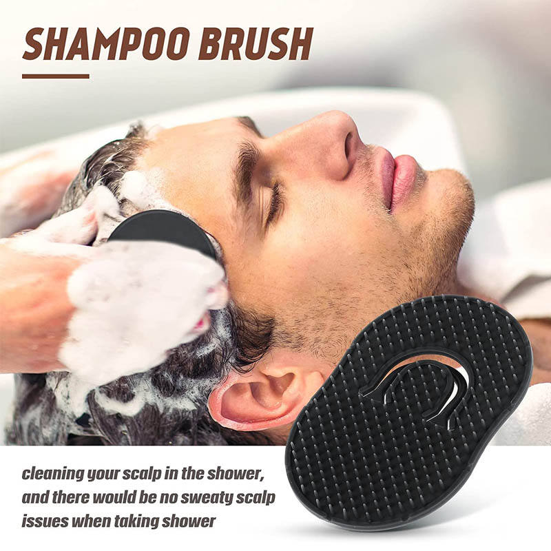 Beakey 6 Packs Pocket Palm Combs Portable Mini Scalp Massager Brush Comb-Black