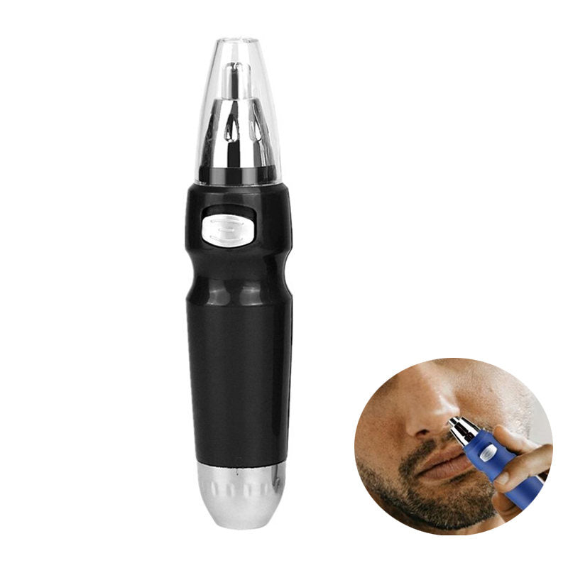Beakey Portable Trimmer for Mens Ear And Nose Hair Safe And Painless-Black