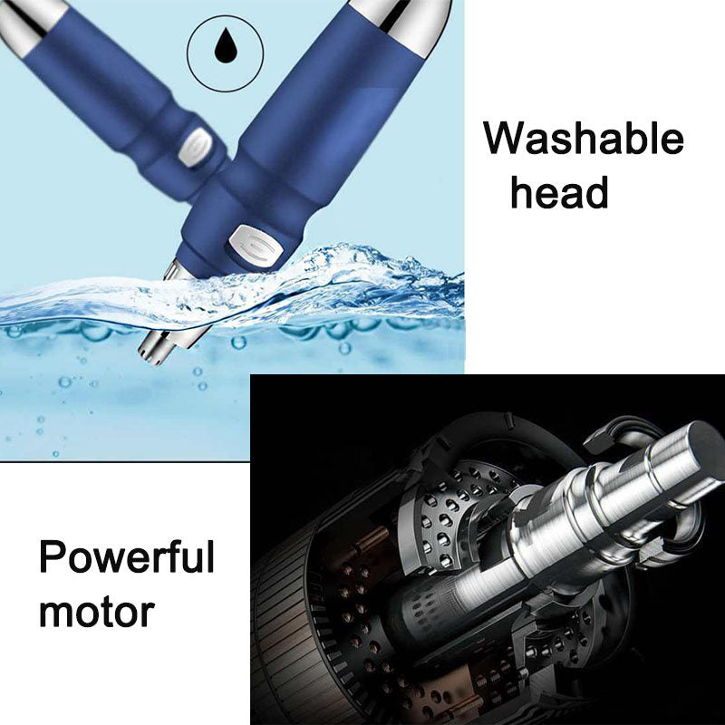 Beakey Portable Trimmer for Mens Ear And Nose Hair Safe And Painless-Black