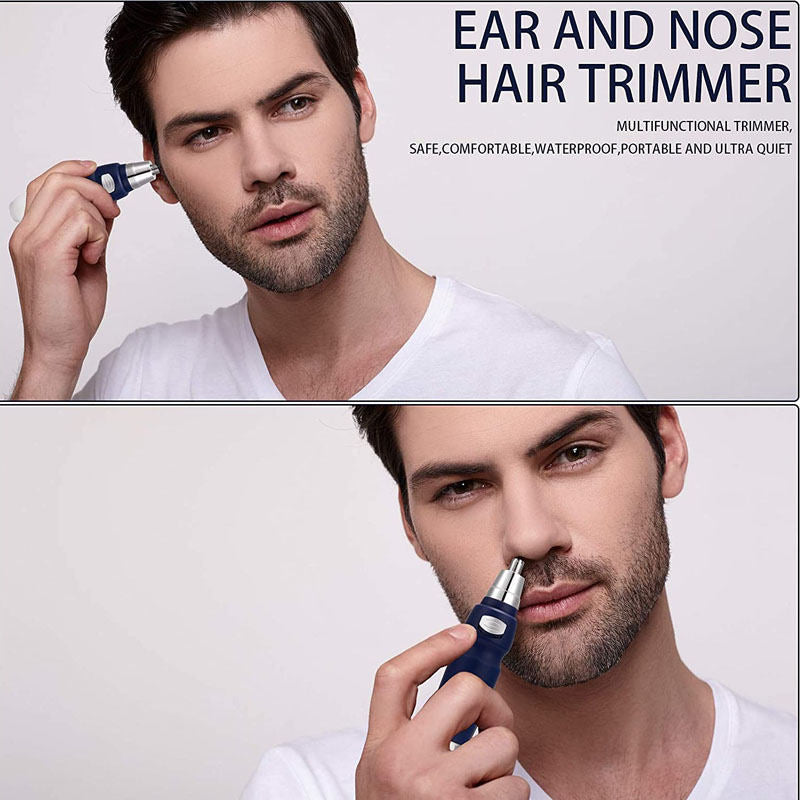 Beakey Portable Trimmer for Mens Ear And Nose Hair Safe And Painless-Black