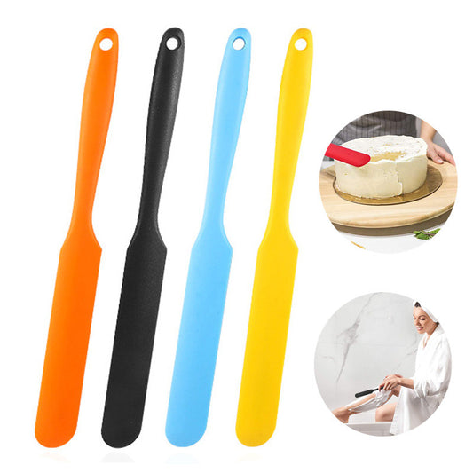 Beakey 4 Pcs Reusable Silicone Spatula Hard Wax Sticks for Home Salon Body Use-A
