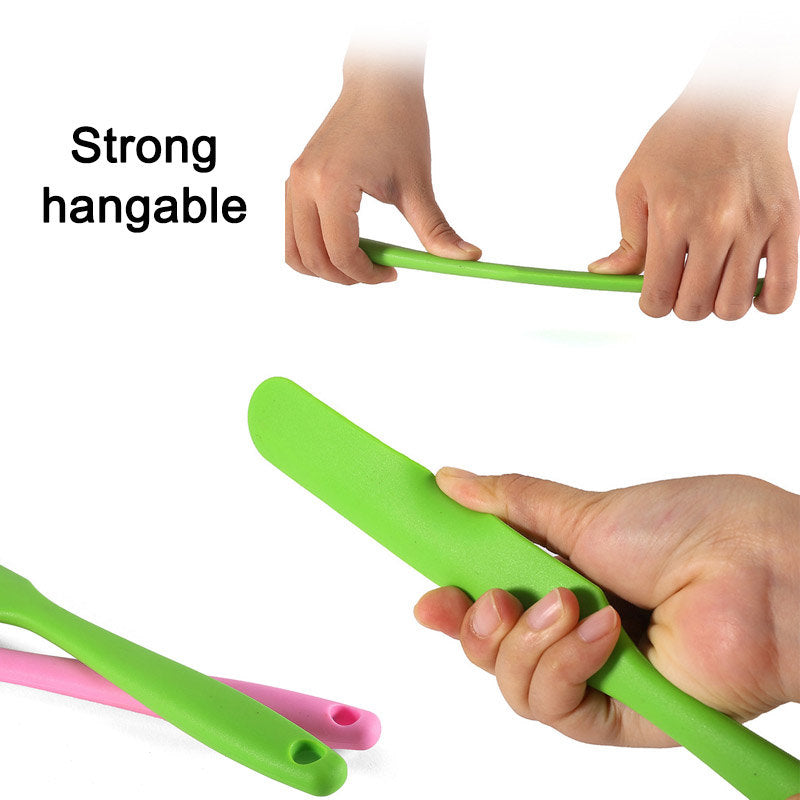 Beakey 4 Pcs Reusable Silicone Spatula Hard Wax Sticks for Home Salon Body Use-B