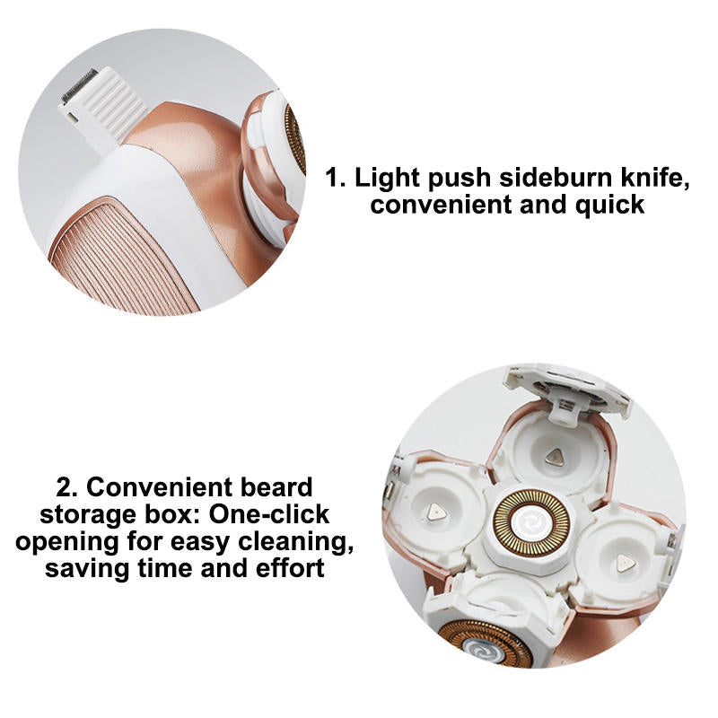 Beakey Rechargeable Waterproof Painless Leg Hair Removal for Body Arm Legs Face Bikini