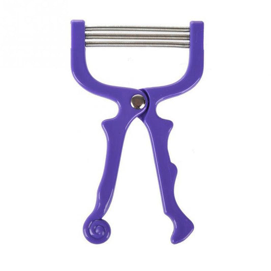 Beakey Portable Fine Hair Removal Face Hair Threading Beauty Epilator Tool Tongs-Random Color