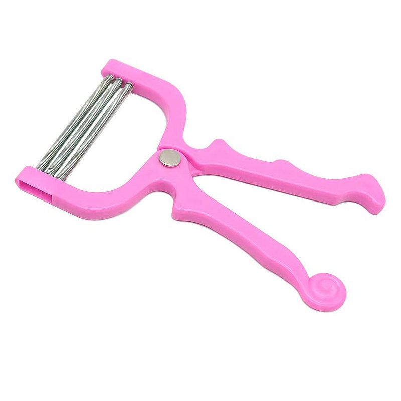 Beakey Portable Fine Hair Removal Face Hair Threading Beauty Epilator Tool Tongs-Random Color