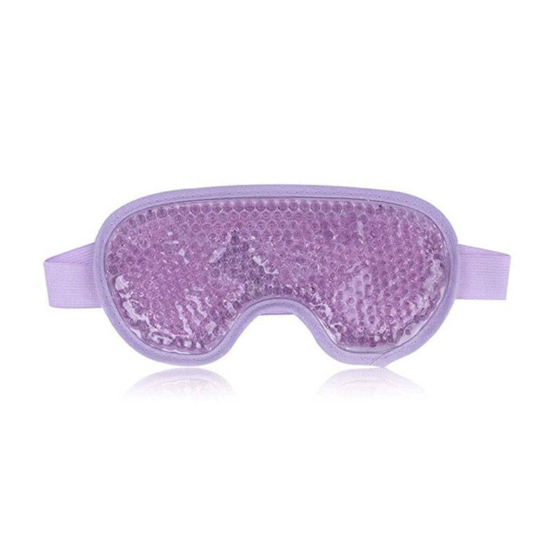 Beakey Reusable Gel Sleeping Ice Eye Mask for Headache Stress Relief-Purple