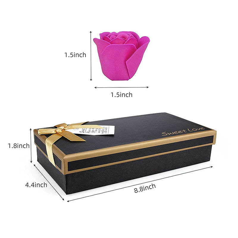 Beakey Floral Scented Bath Soap Rose Set Flower Petals for Girl Moms-Pink