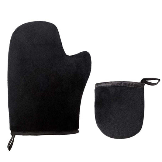 Beakey Self Tanning Mitt Set Applicator Sunless Tanning Back Applicator for Your Back-Black