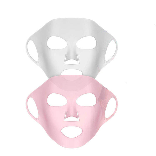 Beakey 2 Pack Reusable Silicone Face Mask Holder Moisturizing Facial Mask-WhitePink