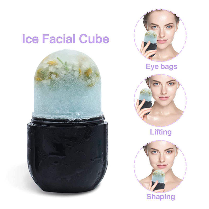 Beakey Ice Roller for Face and Eye Care Kit for Brighten Skin Your Natural Glow-Black
